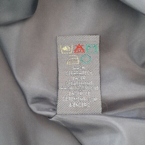 ADDITION ELLE / Ribbon Floral Applique Midi Length Skirt Satin Gray Sz 16 - Picture 16 of 16